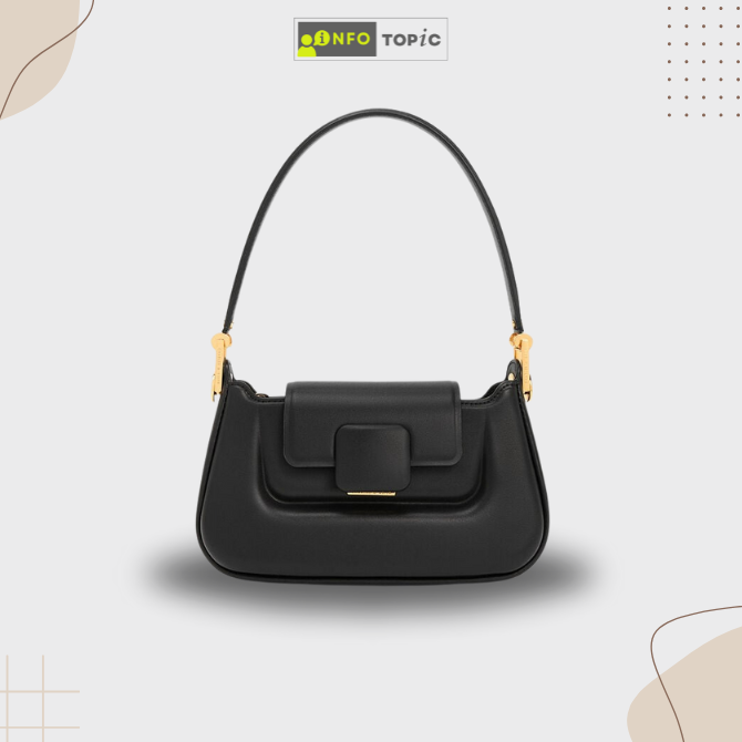 Koa Push-Lock Top Handle Bag