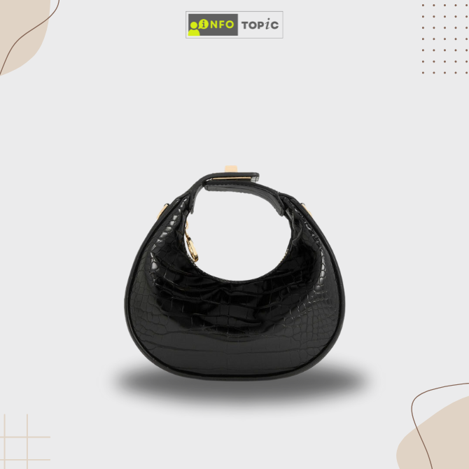 Croc-Effect Mini Shoulder Bag