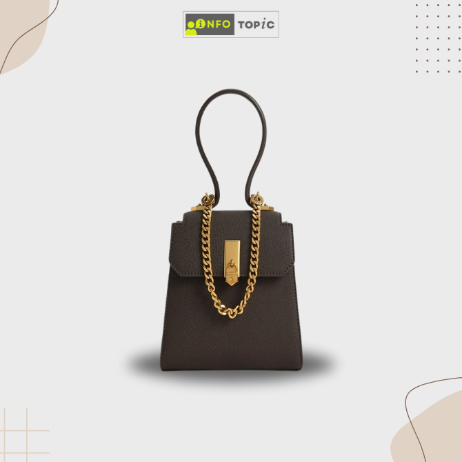 Geometric Top Handle Bag